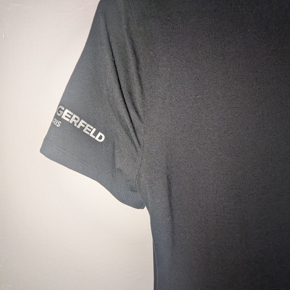 Karl Lagerfeld Monochrome Checkered Midi Dress - Picture 4 of 5